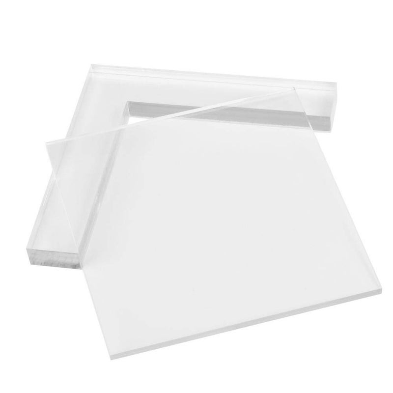 ZJchao 2pcs Stamp Block Clear Stamping Tools, Stamp Positioner Kit Acrylic Stamp Coloring Board Locating Clear Acrylic Pad Stamp Positioner, Stamp Coloring Board for Scrapbooking Crafts Card Making - Image 1